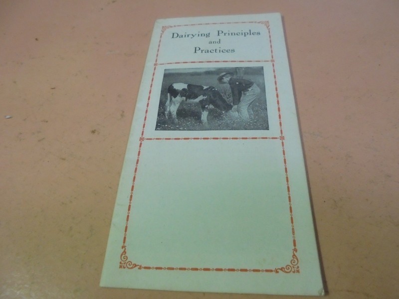 Vintage 1917 International Harvester McCormick-Deering booklet Dairying Principl