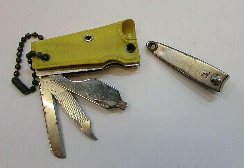NA-CHUR Specialty Liquid Chemical Pocket Knife Nail Clipper Keychain Fob FREE SH