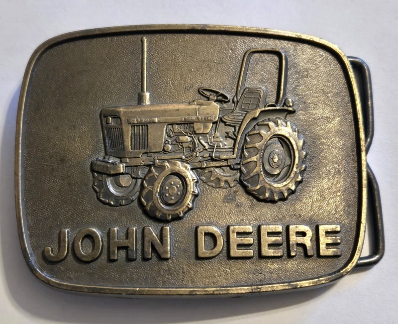Vintage Used 1980 John Deere 750 Compact Utility Tractor Belt Buckle Moline IL