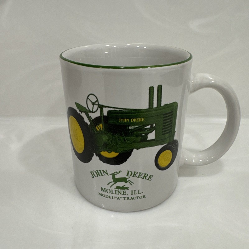 John Deere Green Model “A” Tractor Moline, Illinois Ceramic Coffee Mug Cup