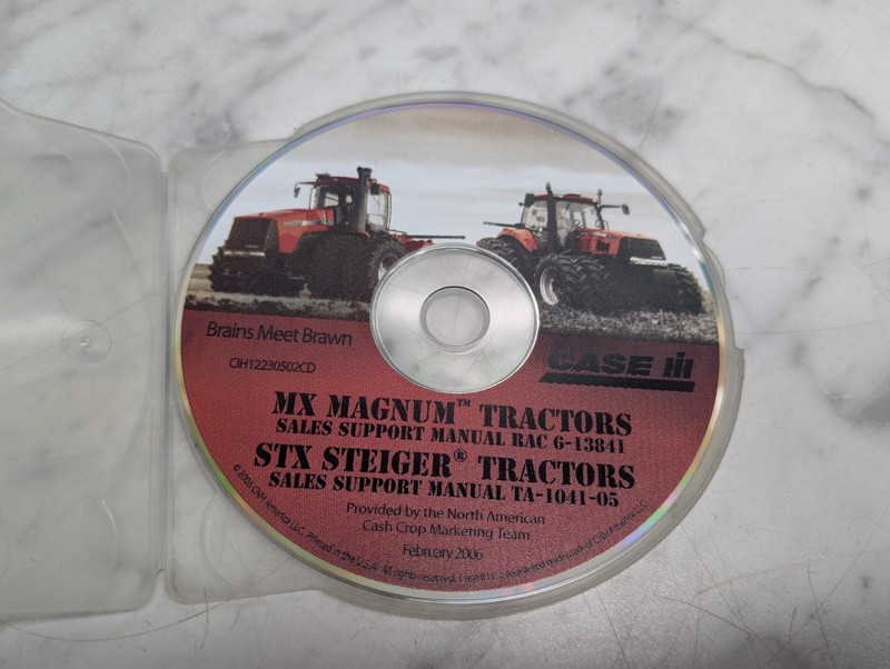 Case IH MX Magnum STX Steiger Tractors Sales Support Manual 2006 CIH12230502 CD