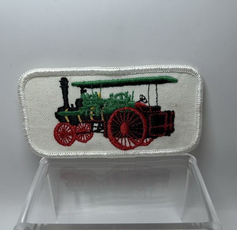 Vintage Steam Engine Tractor Hat Patch – Farming (B)