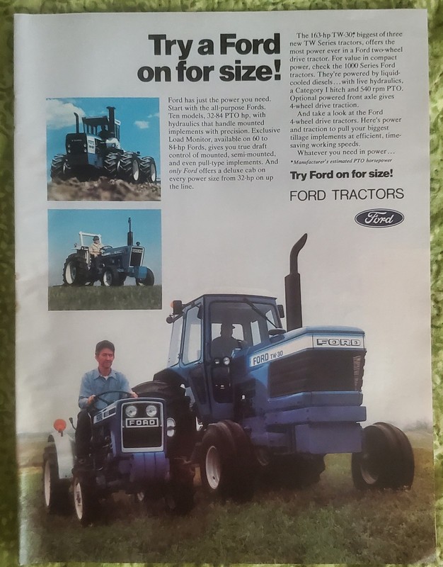 Vintage Ford Tractor Print Advertisement Try On A Ford For Size