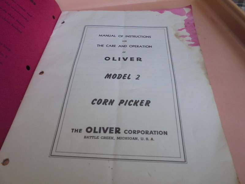 Vintage Oliver Operating Instructions for Model 2 Corn Picker gallery