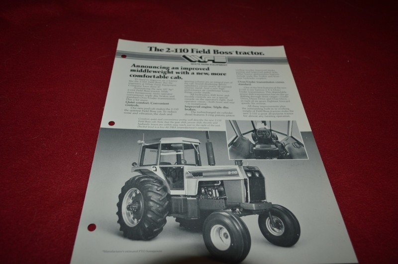 White 2-110 Tractor For 1982 Dealer Brochure DCPA10