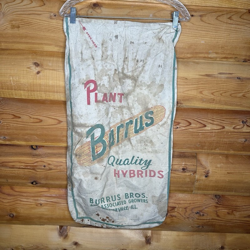 VTG BURRUS QUALITY HYBRIDS SEED CORN SACK ARENZVILLE, ILL