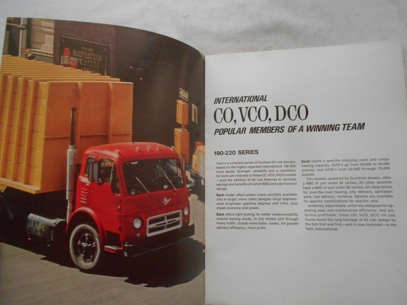 INTERNATIONAL IH TRUCKS BROCHURE-TILT CAB FAVORITES CO VCO DCO 190-220 SERIES gallery