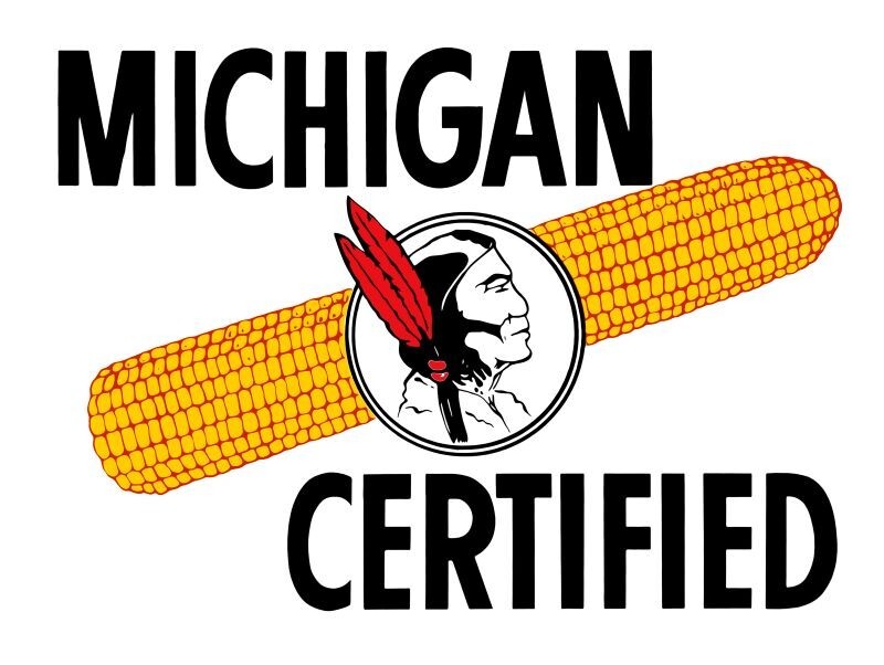Michigan Certified Seed Corn New Sign – 18×24″ USA STEEL XL Size