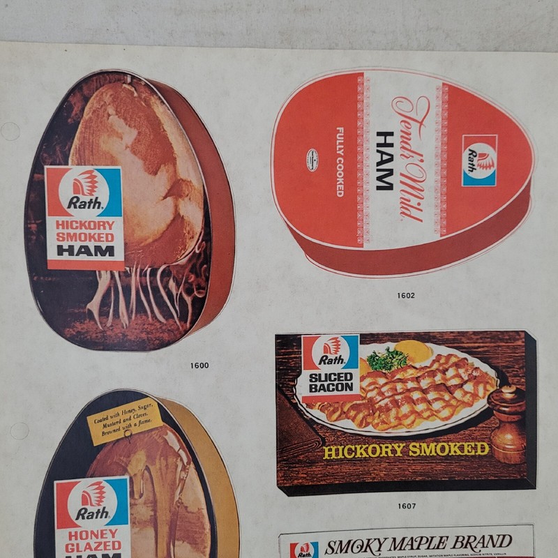 Rath Packing Stickers Iowa Ham Golden Harvest Lot Waterloo Iowa Vintage Pork Ad gallery