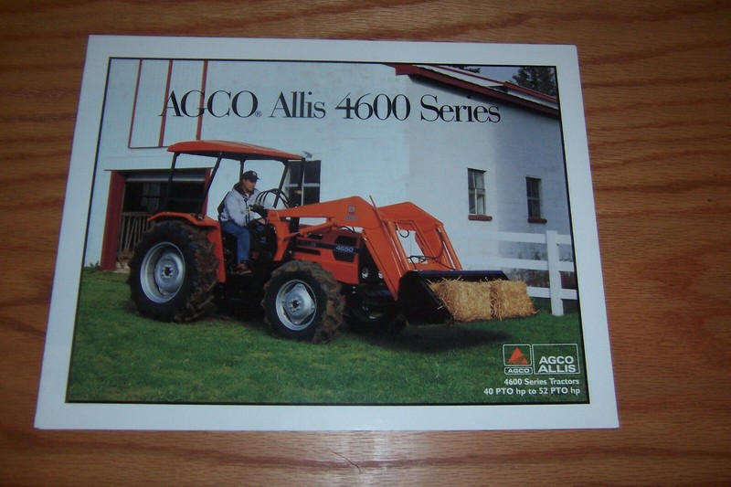 AGCO ALLIS 4600 SERIES 40 TO 52 HP TRACTORS. LIT # 79016917 396
