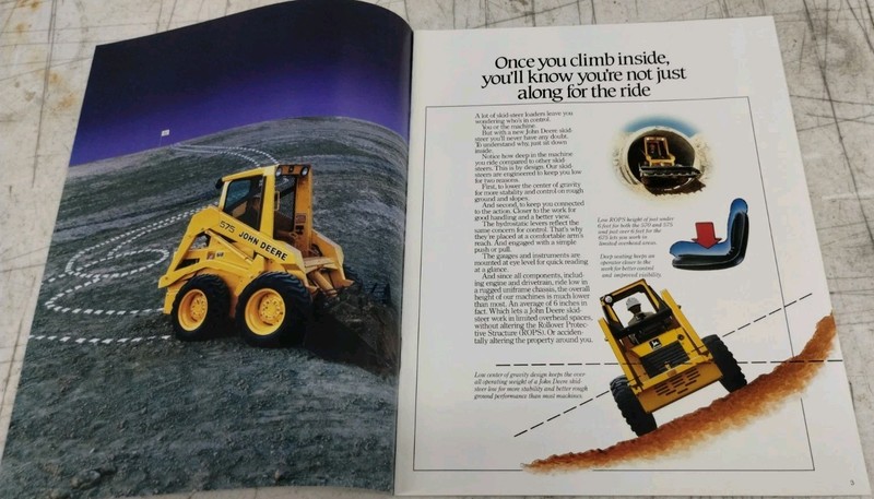 1986 John Deere Skid Steer Loaders Informational And Sales Brochure A-64-86-1 gallery