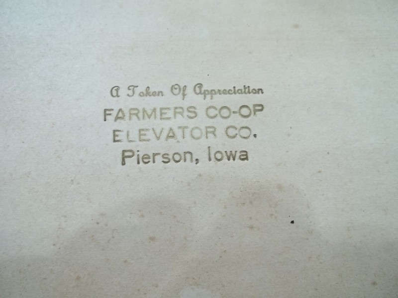 Appreciation Advertising Farmers Coop Elevator Pierson Iowa Glass Picture gallery