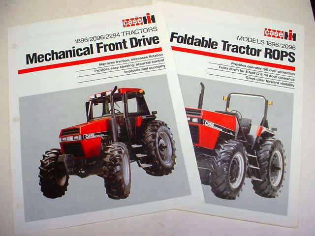Case IH 1896, 2096, 2294 Mechanical Front Drive & ROPS Sales Sheets !