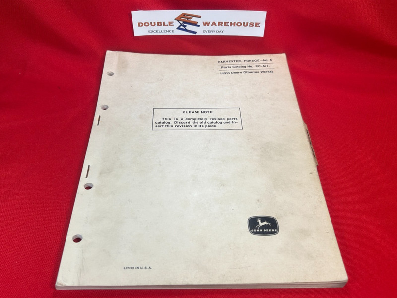 1966 John Deere Harvester, Forage – No.6 Parts Catalog PC-611