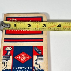 Vintage 1940 Royster Guano Fertilizer Advertising Memo Book Calendar Norfolk VA