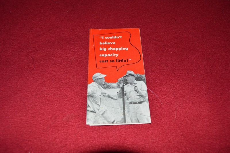 International Harvester No.15 Forage Harvester Pocket Dealer’s Brochure BNPA