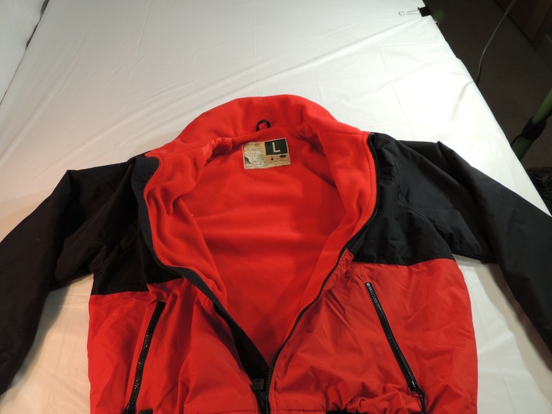 Wear Guard Mens Coat Size Large Red and Black Full Zip Fleece Lined FS FEED gallery