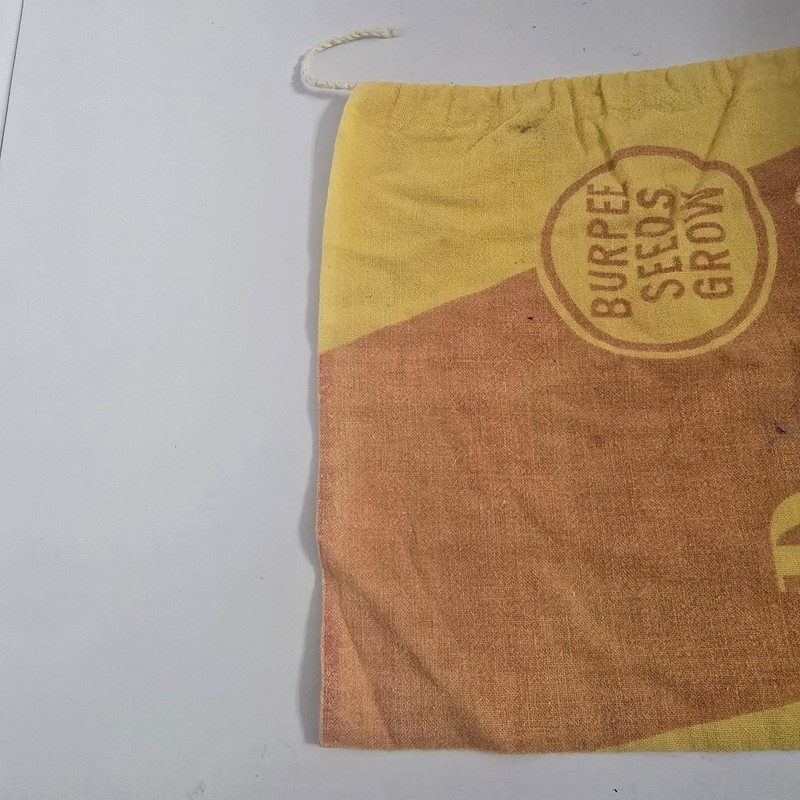 Vintage - Burpee Seeds Grow - Cloth Bag Farmhouse Garden Decor 17x9.5 gallery