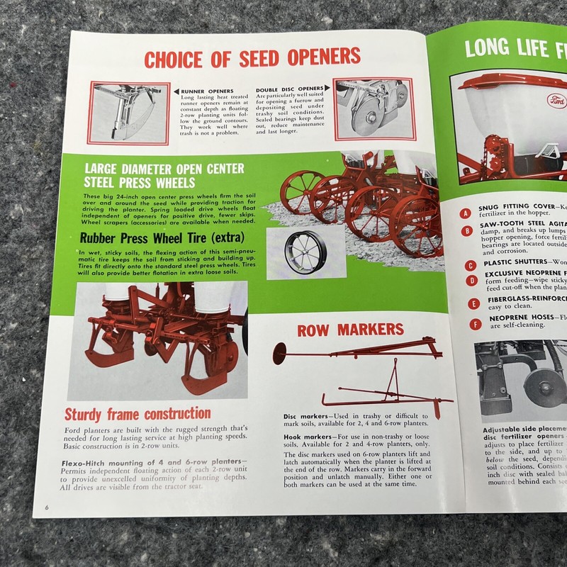 FORD 2,4,6 REAR MOUNTED PLANTERS 8 PAGES SALES BROCHURE gallery