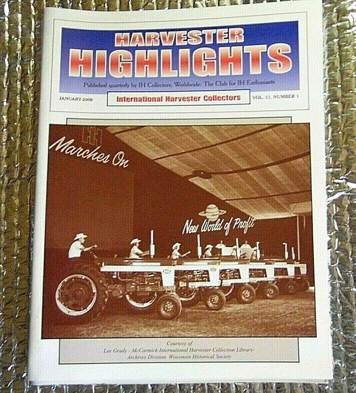 IH INTERNATIONAL HARVESTER HIGHLIGHTS Magazine January 2008 New World Profit