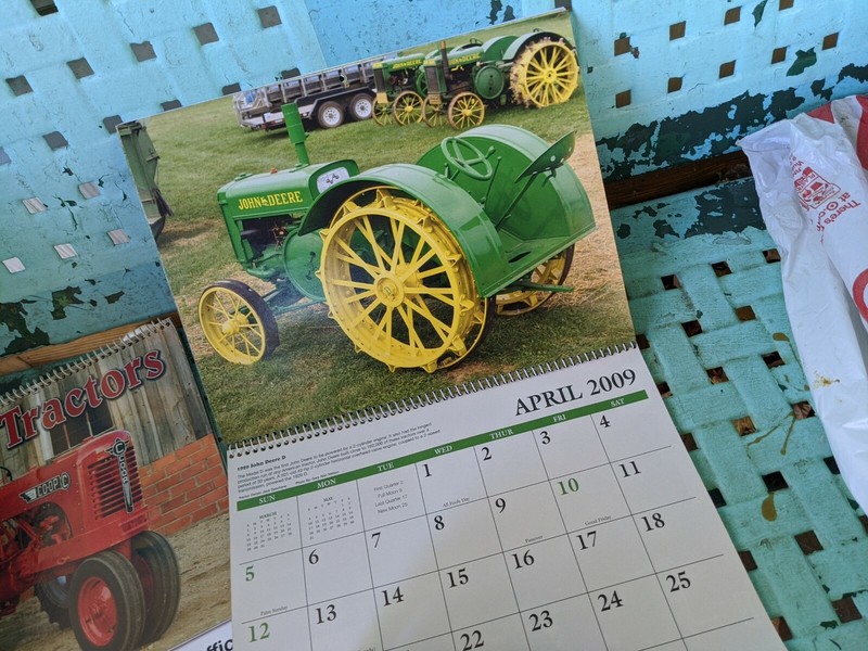 2009 Antique Tractors Calendar Photos Ford John Deere Allis Chalmers Case vtg gallery