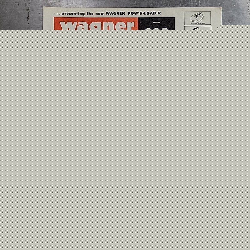 1950s WAGNER Tractor POW’R-LOAD’R Model 200 For Ford 600 800 Tractors Brochure