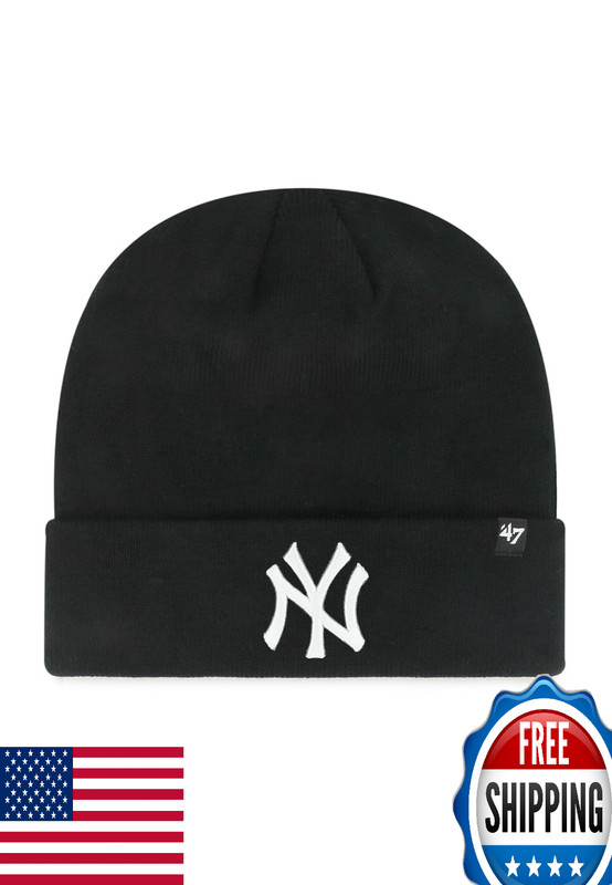 47 Brand Beanie NY Yankees B-RKN17ACE-BKA Black One Size