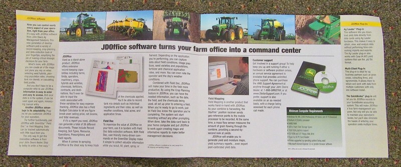 John Deere Office Software / Ag Management Solutions Sales Brochures 2001 & 2007 gallery
