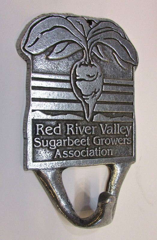 Vintage 2000’s Red River Valley Sugarbeet Growers Association Pewter Wall Hook