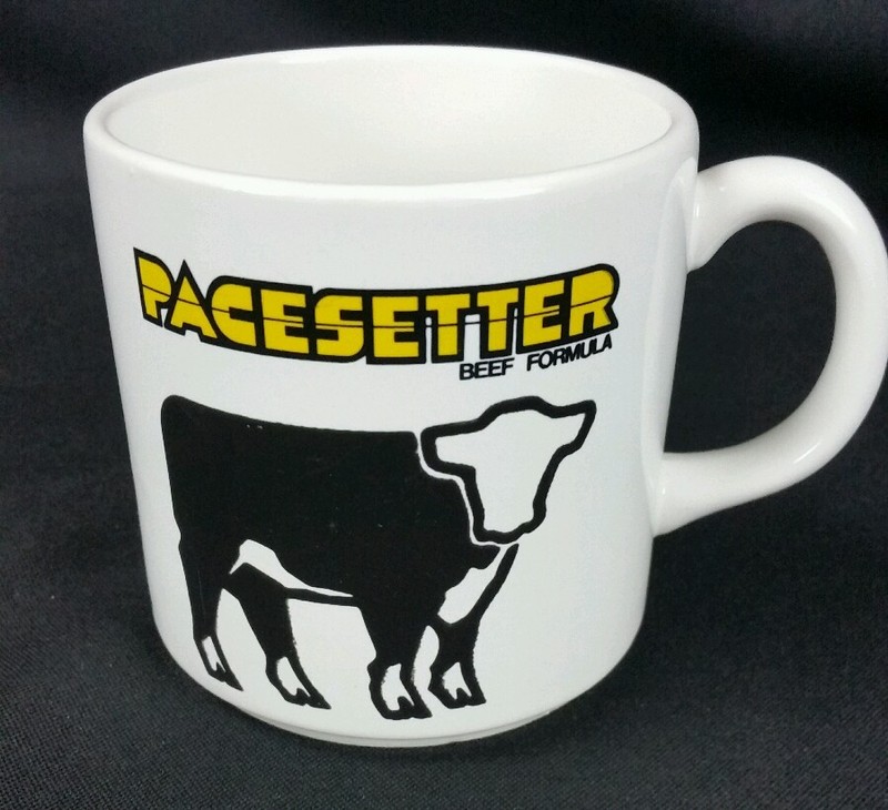 RARE NOS Supersweet Feeds Pacesetter Beef Formula Coffee mug cup Oxford Brazil gallery