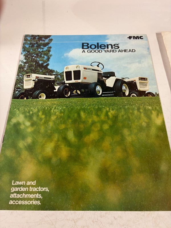 3 - Bolens and FMC Garden Tractor Dealers Sales Brochure Vintage 1970's 1960's gallery