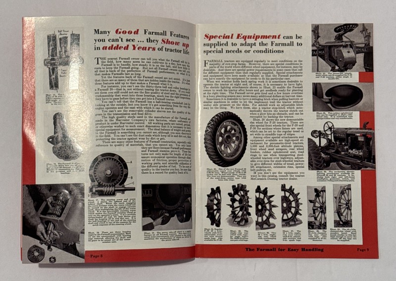 Farmall Farming Tractors And Equipment Farmall 20-30-12- IH Booklet A-133-BB gallery