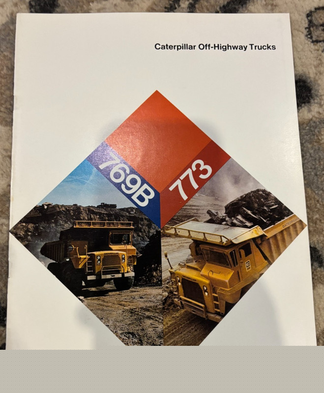 Caterpillar CAT 769B 773 Mining Rock Truck Brochure AMIL25