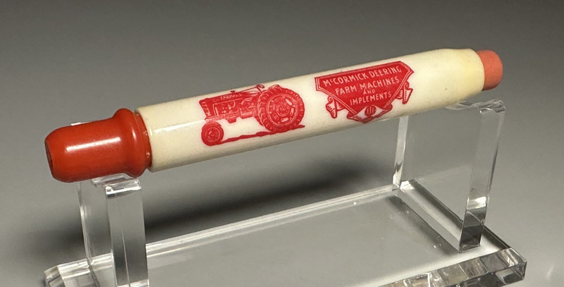 Vintage FARMALL TRACTOR Farm McCORMICK DEERING Vintage BULLET PENCIL Advertising