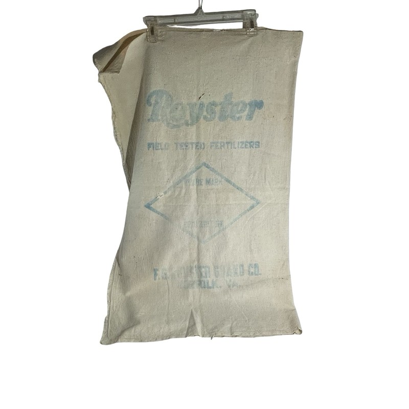Vtg Cloth Royster Fertilizer Fabric Printed Norfolk VA 200 Pounds gallery