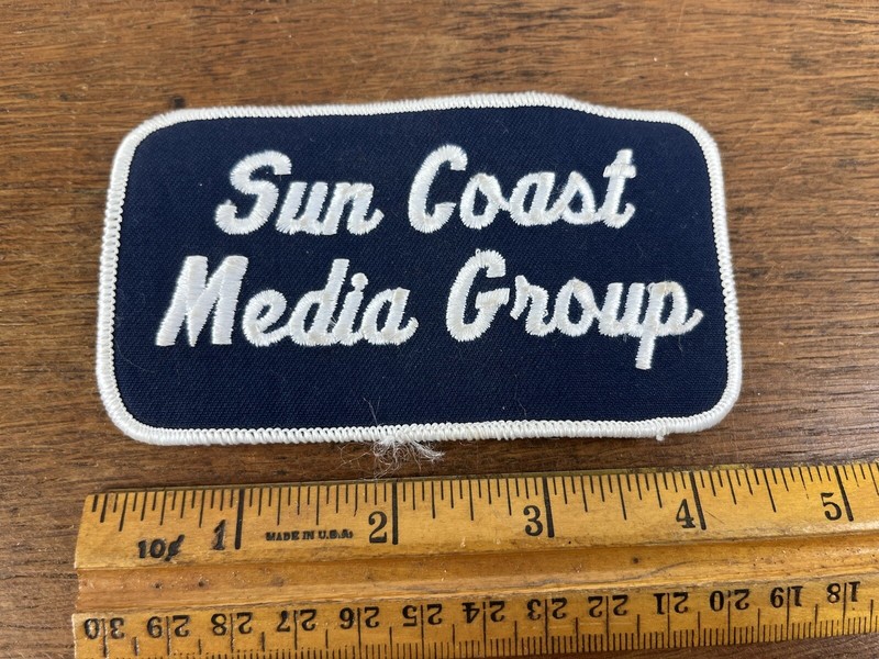 Vintage Sun Coast Media Group Embroidered Sew on Patch gallery