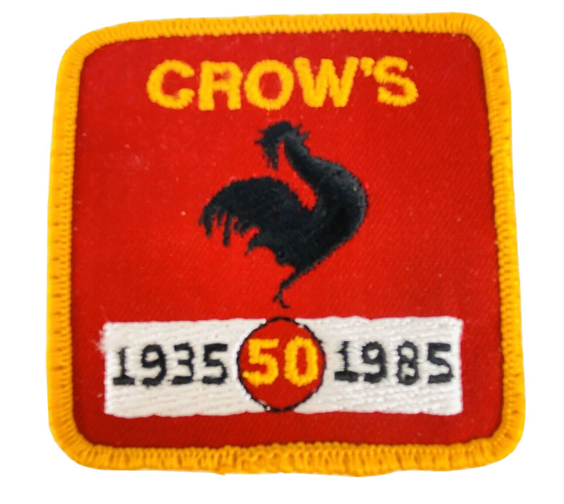 1935-1985 Crow’s Hybrid Seed Corn Patch 500 Years Farming Ag Vintage Original