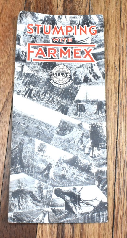 Vintage Atlas Powder Company Stumping with Farmex Farming Sales Brochure gallery