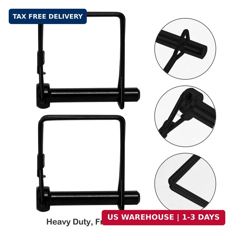 4 Pack 5/16x1-3/4Trailer Hitch Pin Black Heavy Duty Towing Coupler Pin Quick Rel gallery