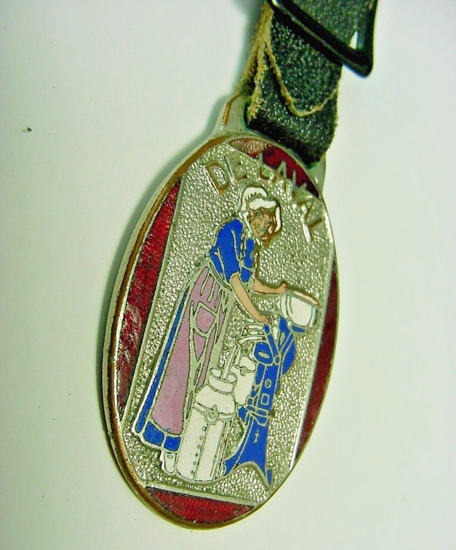 NICE ~1920’s DELAVAL CREAM SEPARATOR Old Greenduck Co. Chicago Enamel Watch Fob