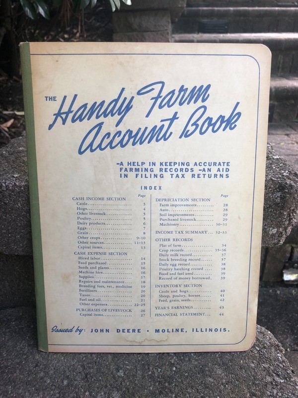 1950 John Deere “Handy Farm Account Book”…Unused