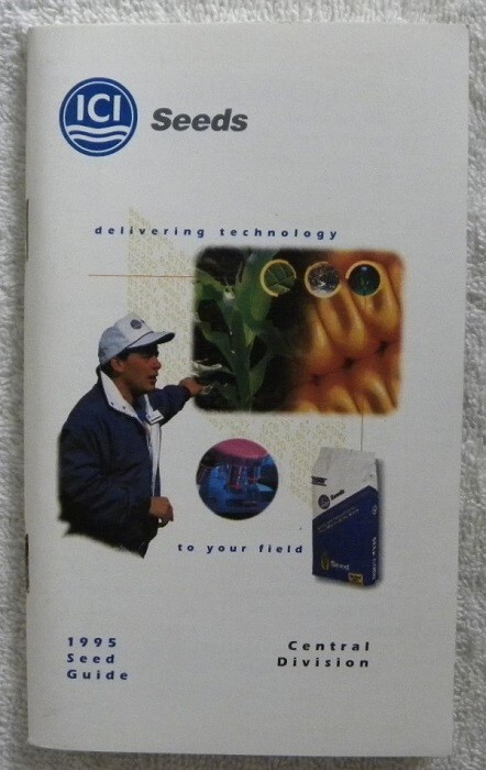 1994-1995 ICI Seed Corn, Soybeans, Slater, Iowa IA Notebook Guide