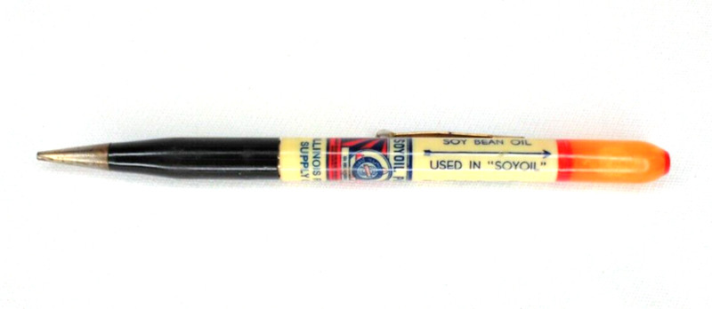 VTG 1950s Agricultural Advertising Ink Pen Soyoil Illinois Supply Soy Bean Oil