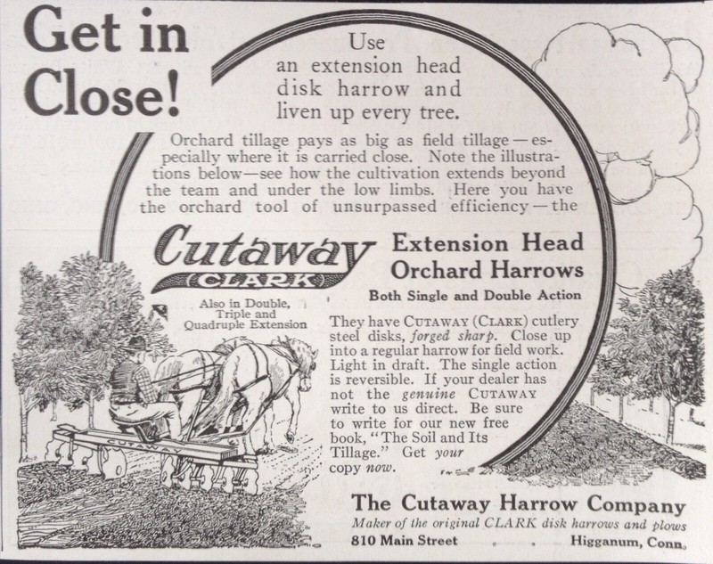 1920 AD(XE19)~CUTAWAY HARROW CO. HIGGANUM, CONN. ORCHARD HARROWS