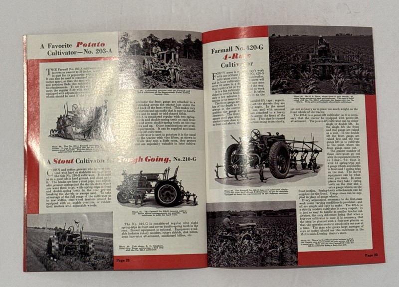 Farmall Farming Tractors And Equipment Farmall 20-30-12- IH Booklet A-133-BB gallery