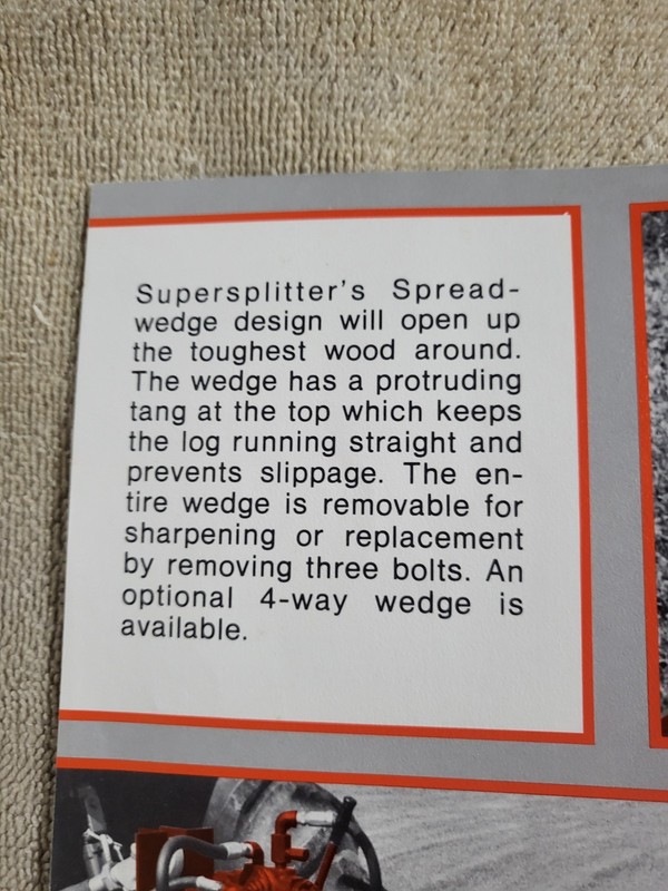 1970s Vintage CRYSTEEL Super Splitter Log Splitter BROCHURE 3-point Tractor gallery