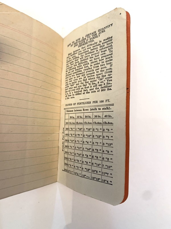 1950s DAVCO Granulated Fertilizer Davidson Chemical Notebook Calendar 1954 IN gallery