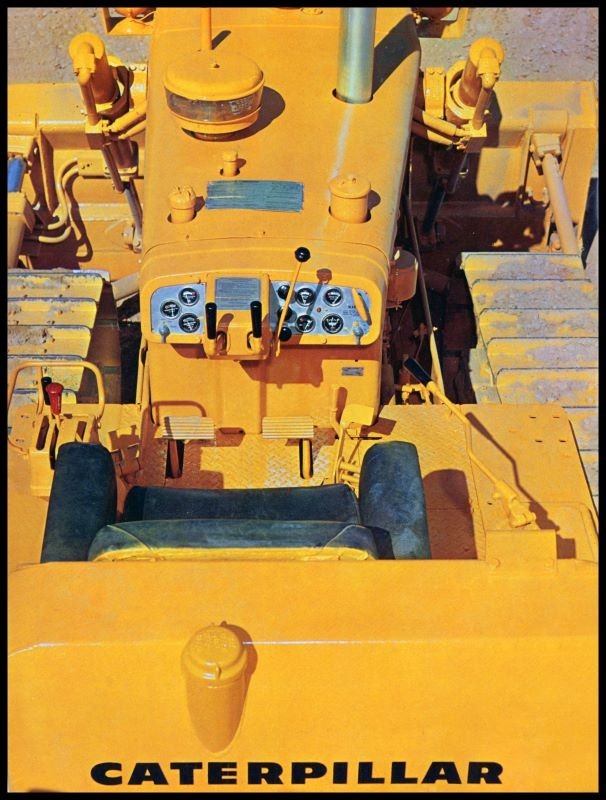 1963 CAT D6 Tractor- Operator’s Point of View NEW METAL SIGN: 12×16″ Free Ship.