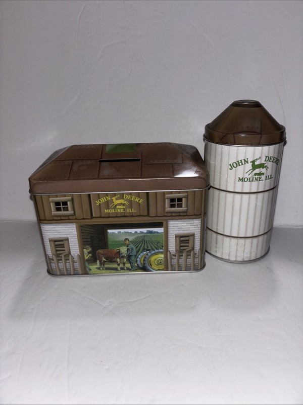 John Deere Tin Bank The Tin Box Company Barn & Silo