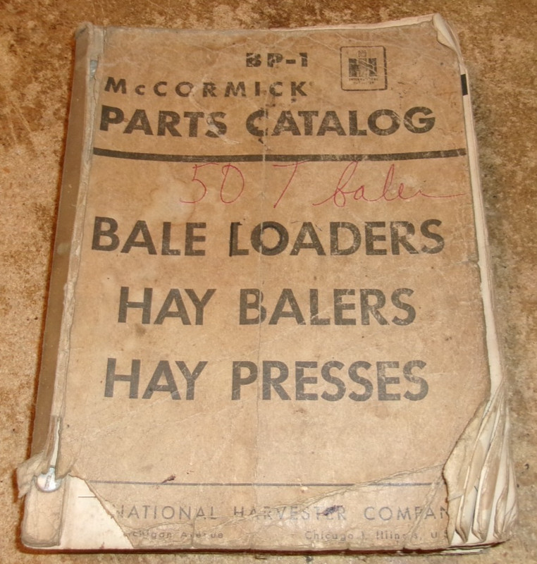 1954 McCormick assorted haying equipment parts catalog